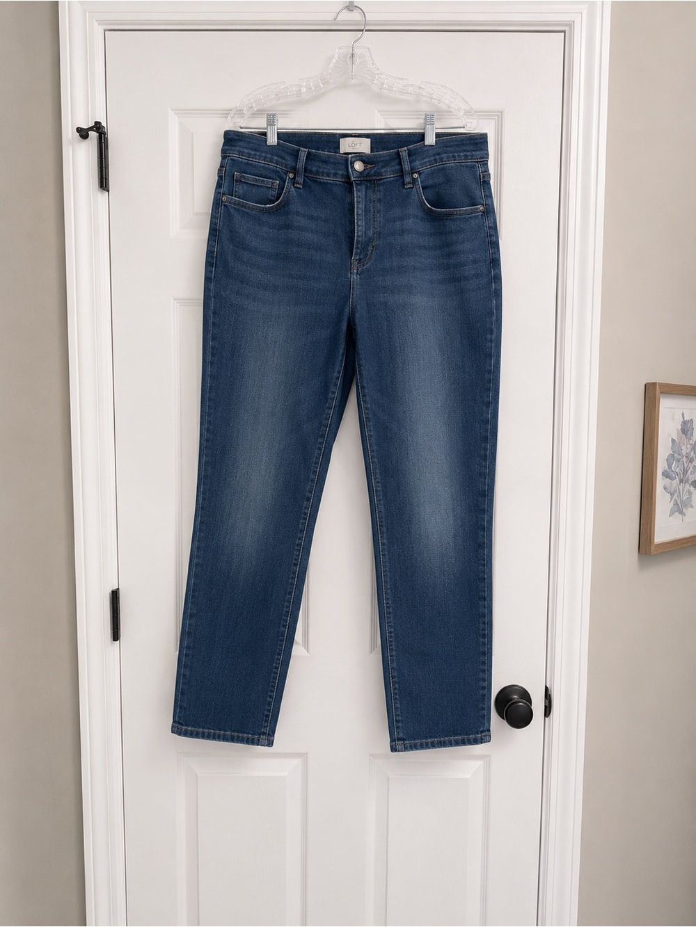 LOFT Classic Midwash Straight-Leg Jeans